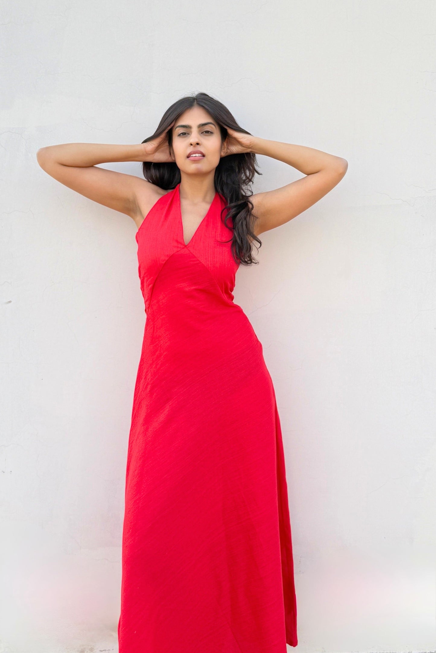 Scarlet Halter Maxi Dress