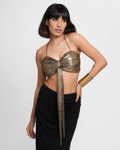 Cocktail - Golden Black 2- Piece Drape Set( Set of 2 )