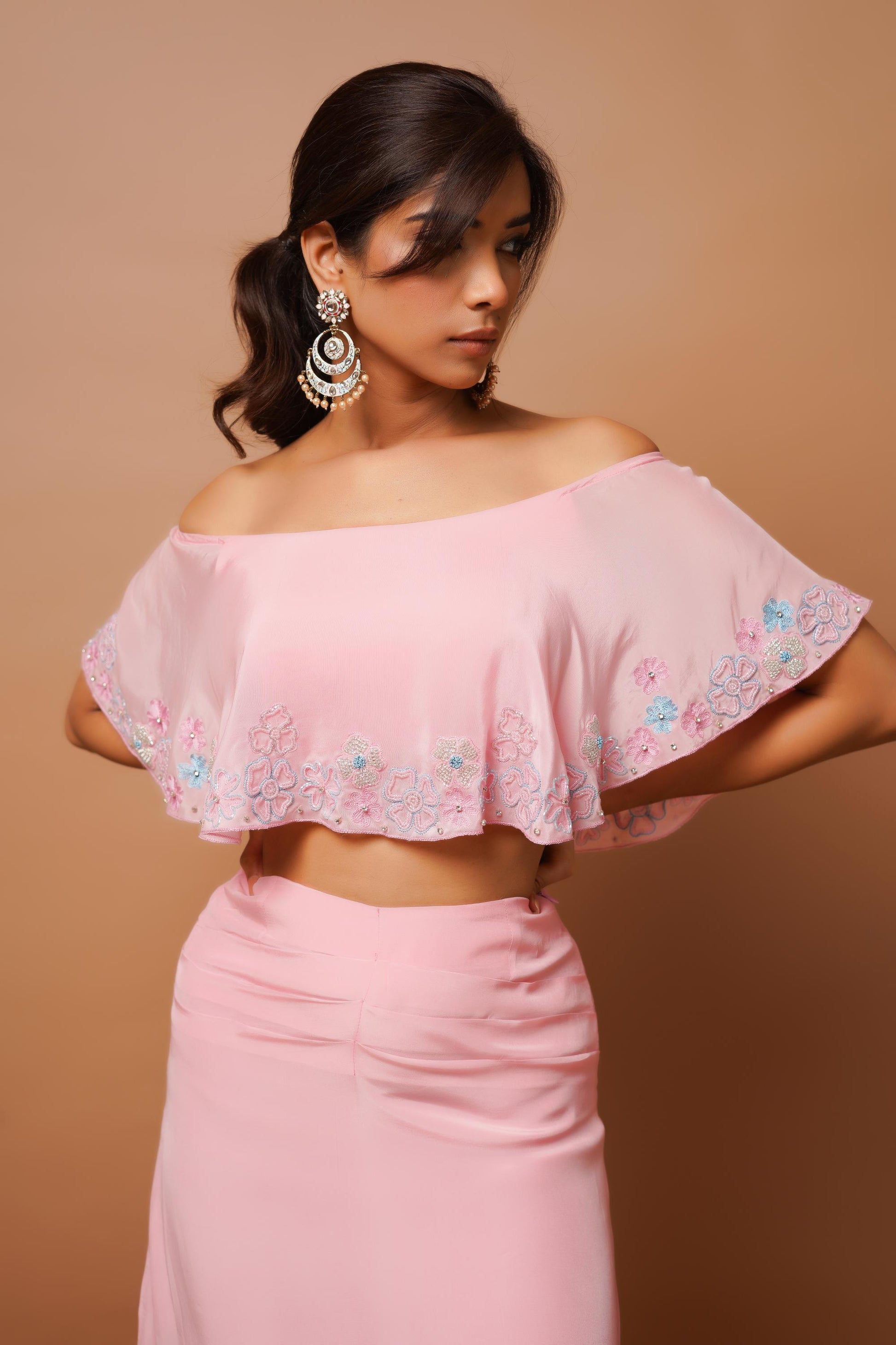 baby pink cape indo set Image5