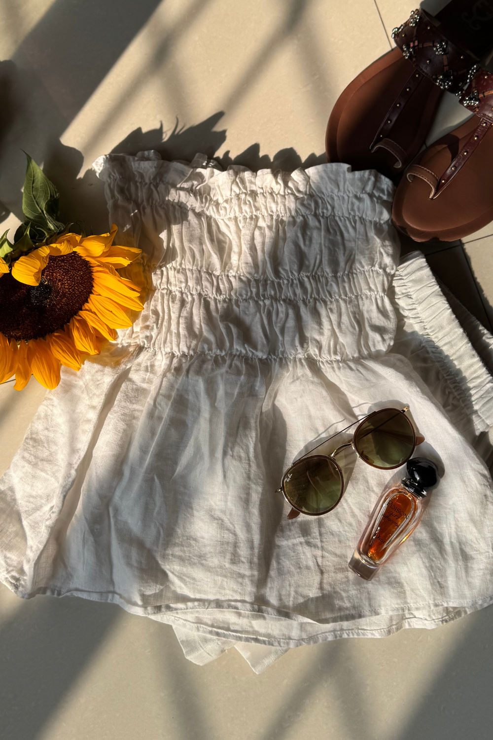 White Gelato Top & Shorts Set