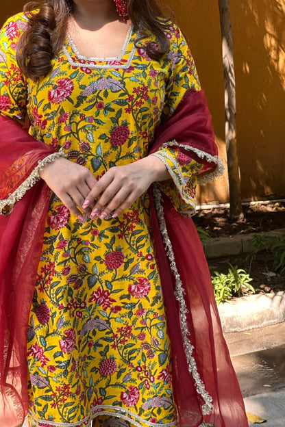 ADAKARI COTTON STRAIGHT SUIT SET