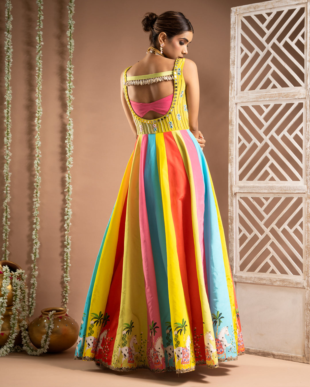 Horse Print Indo Dress  (Set of 2)