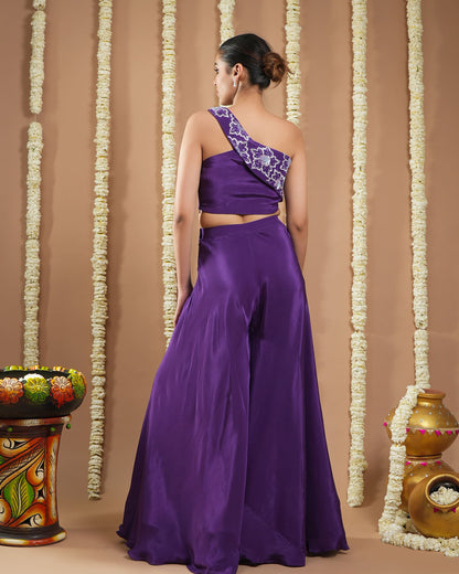 Dark Purple Indo Set  (Set Of 2)