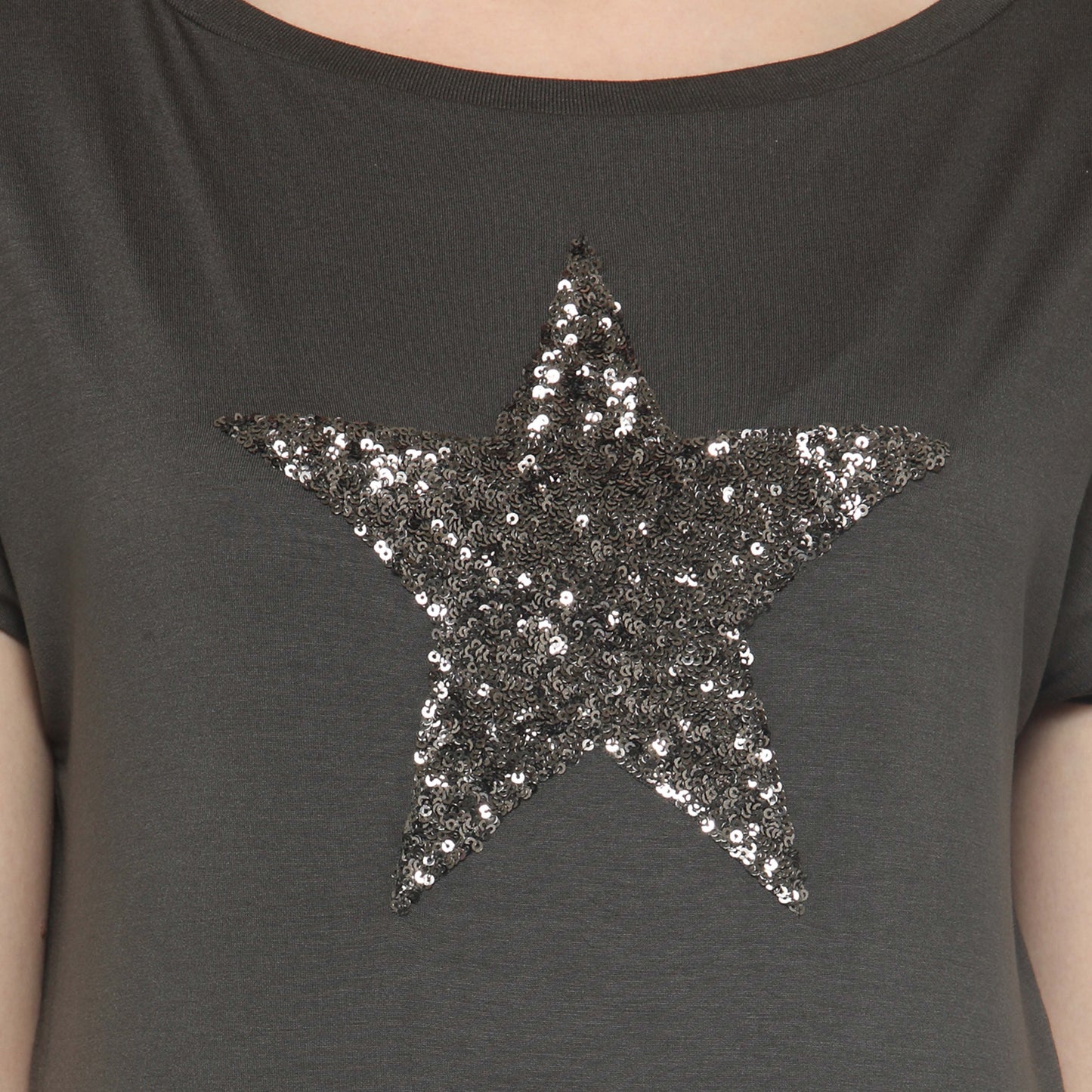 Gray Star Top