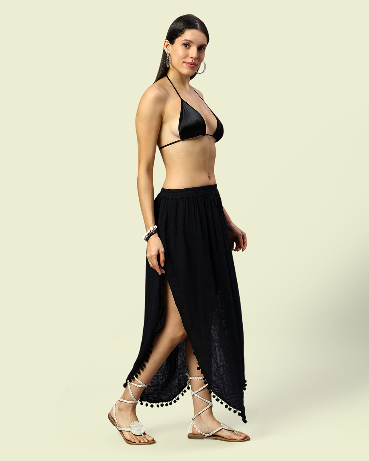 Pom Pom Beach Wear Skirt