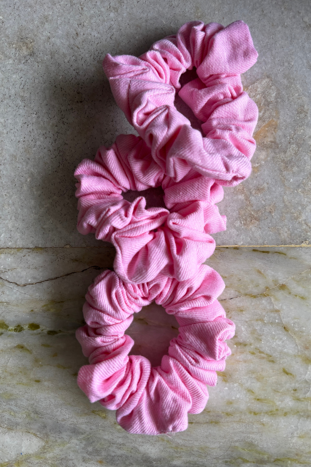 Gilly Pink Hemp Scrunchie