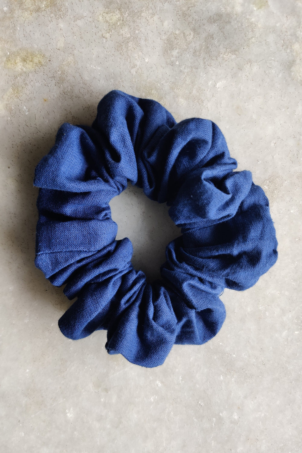 Dark Blue Hemp Scrunchie