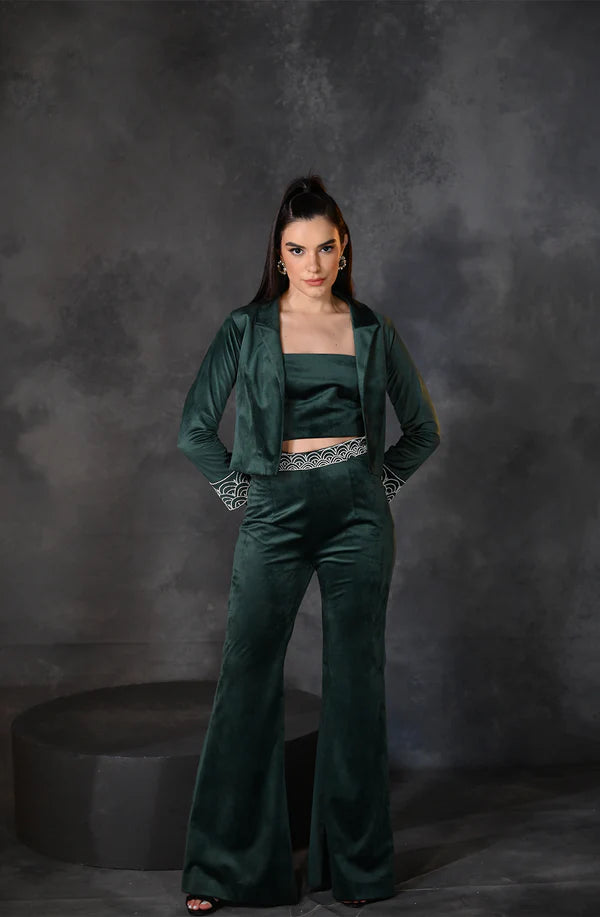 Pine Green 3 Piece Co- Ord Set