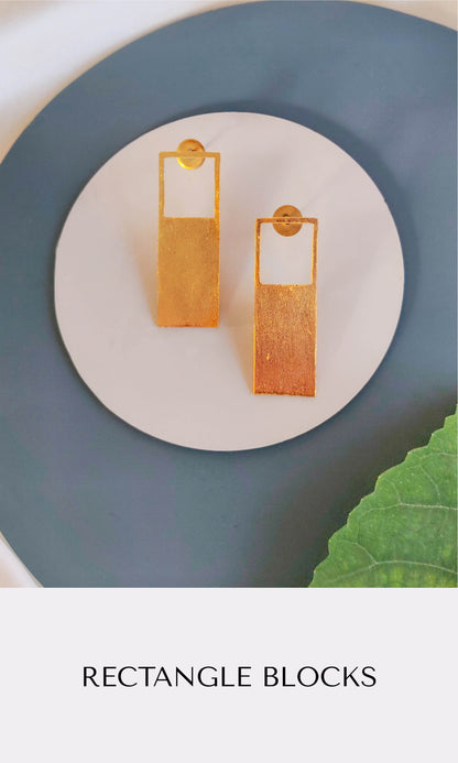 Rectangle Blocks - Gold