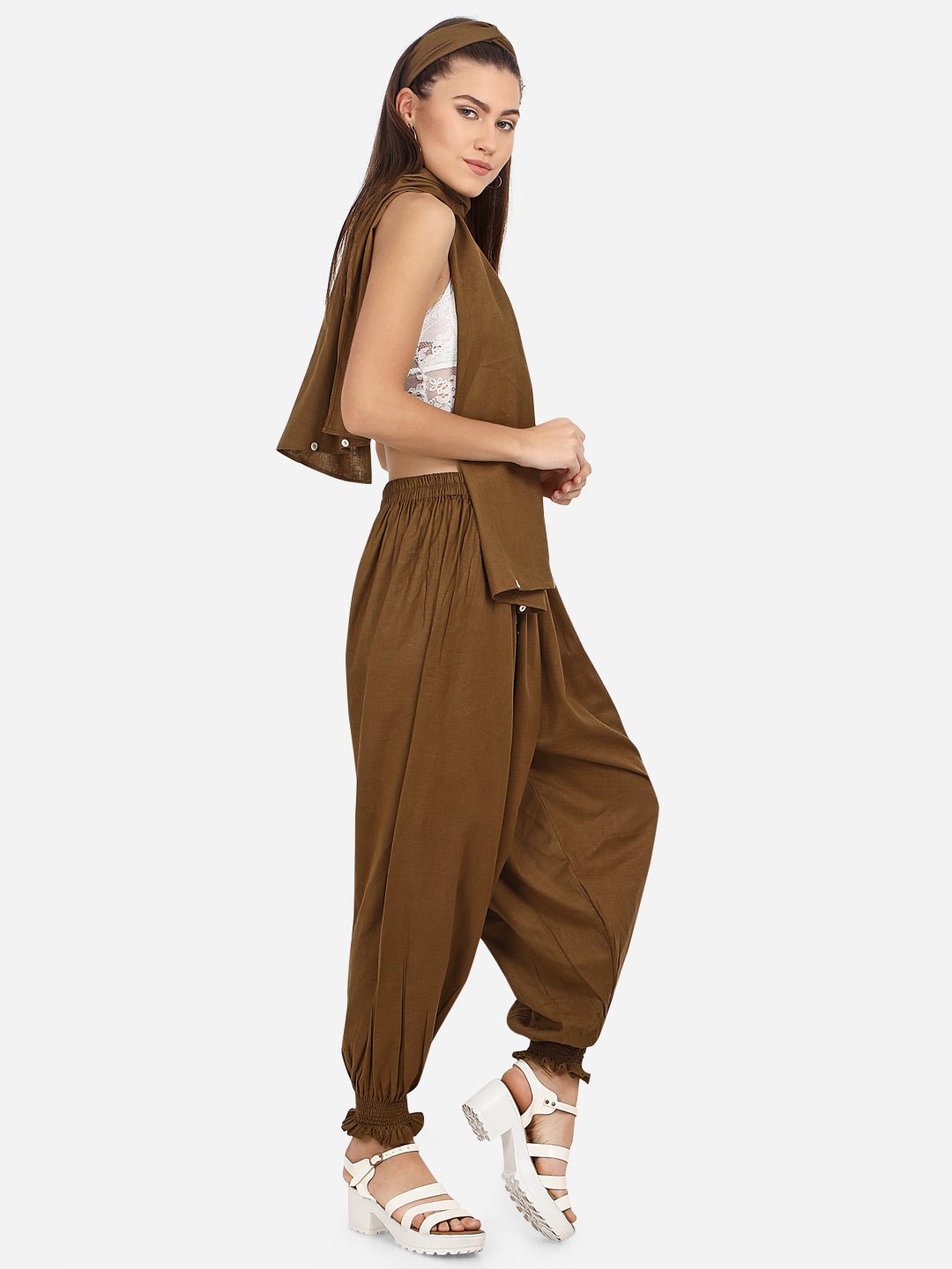 BROWN AFGHANI BOTTOM