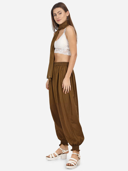 BROWN AFGHANI BOTTOM