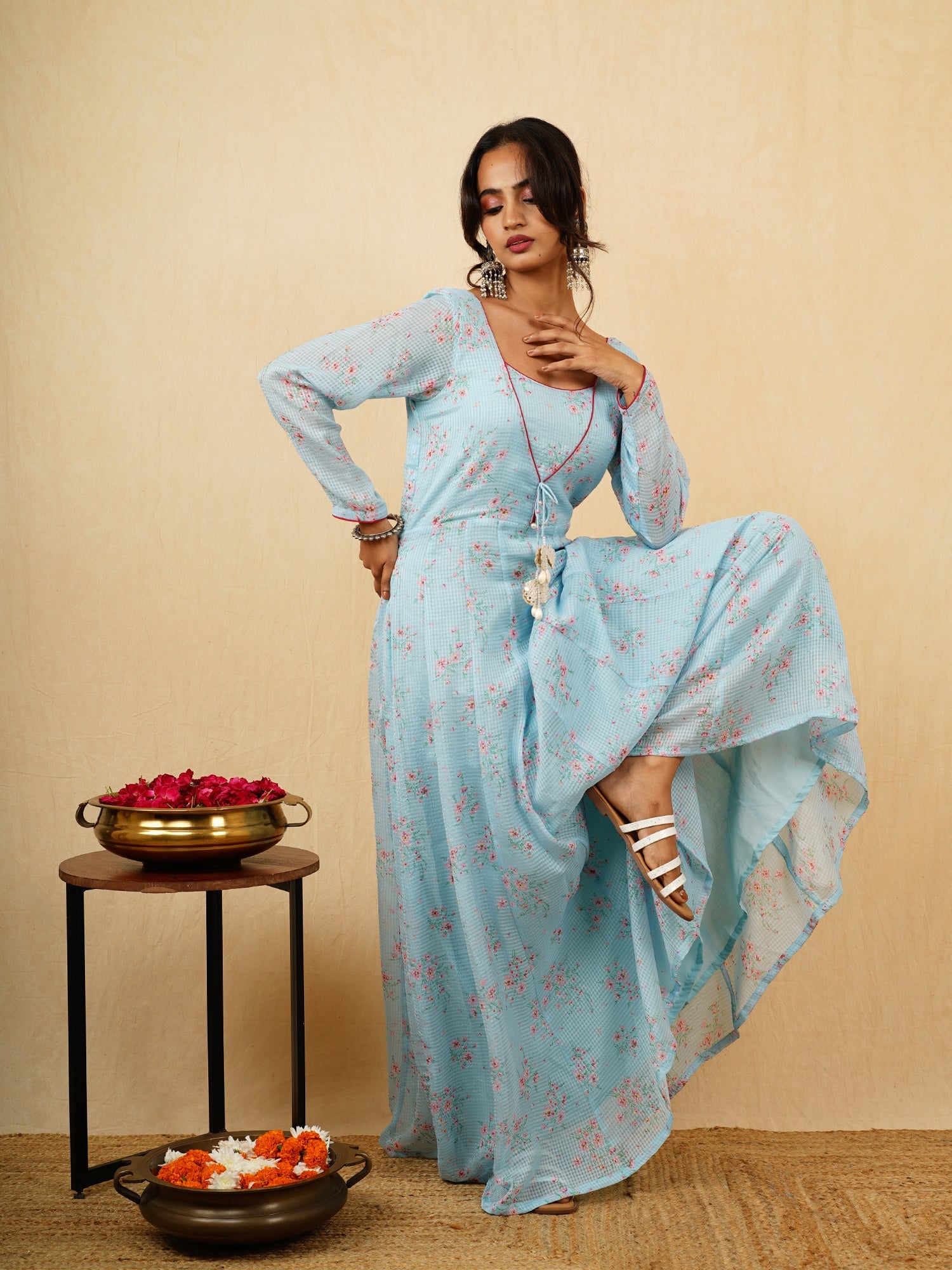 Neelamber - Georgette Long Dress