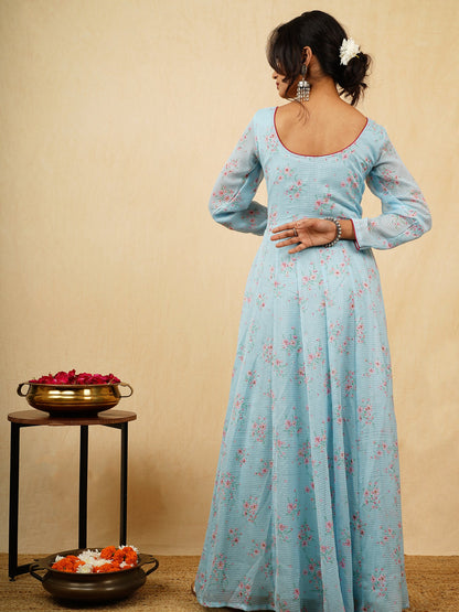 Neelamber - Georgette Long Dress