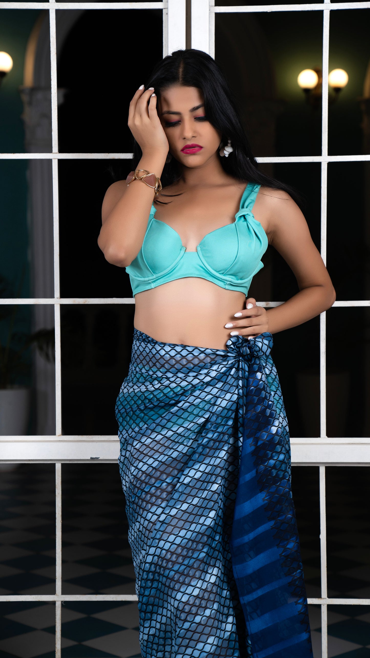 Metallic Sheen Silk Sarong