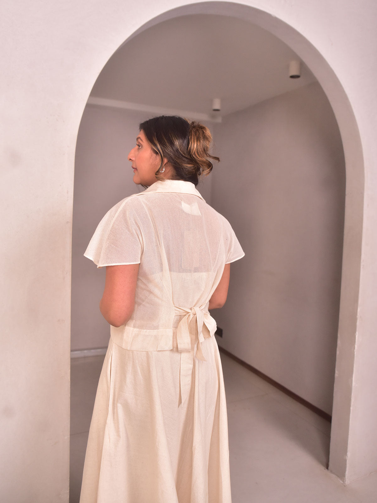 Amara Applique Cotton Net Shirt