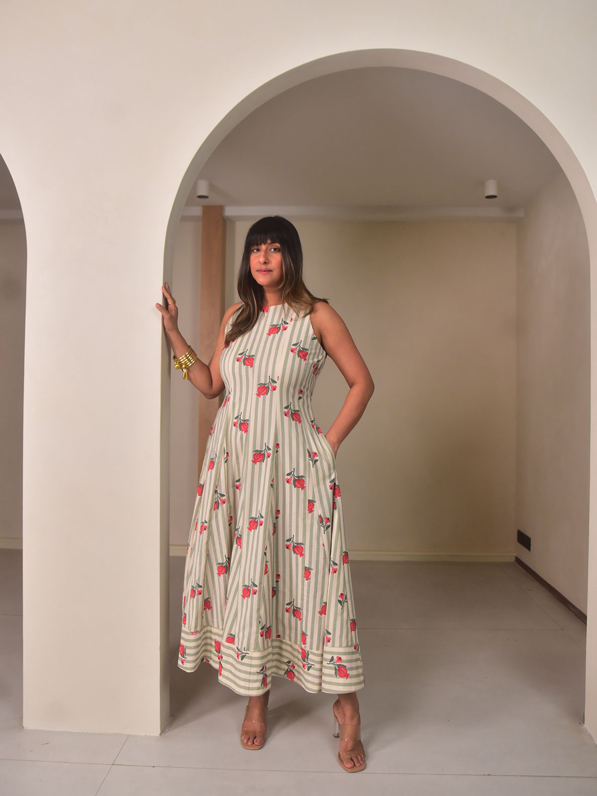 Anar Panelled Dress