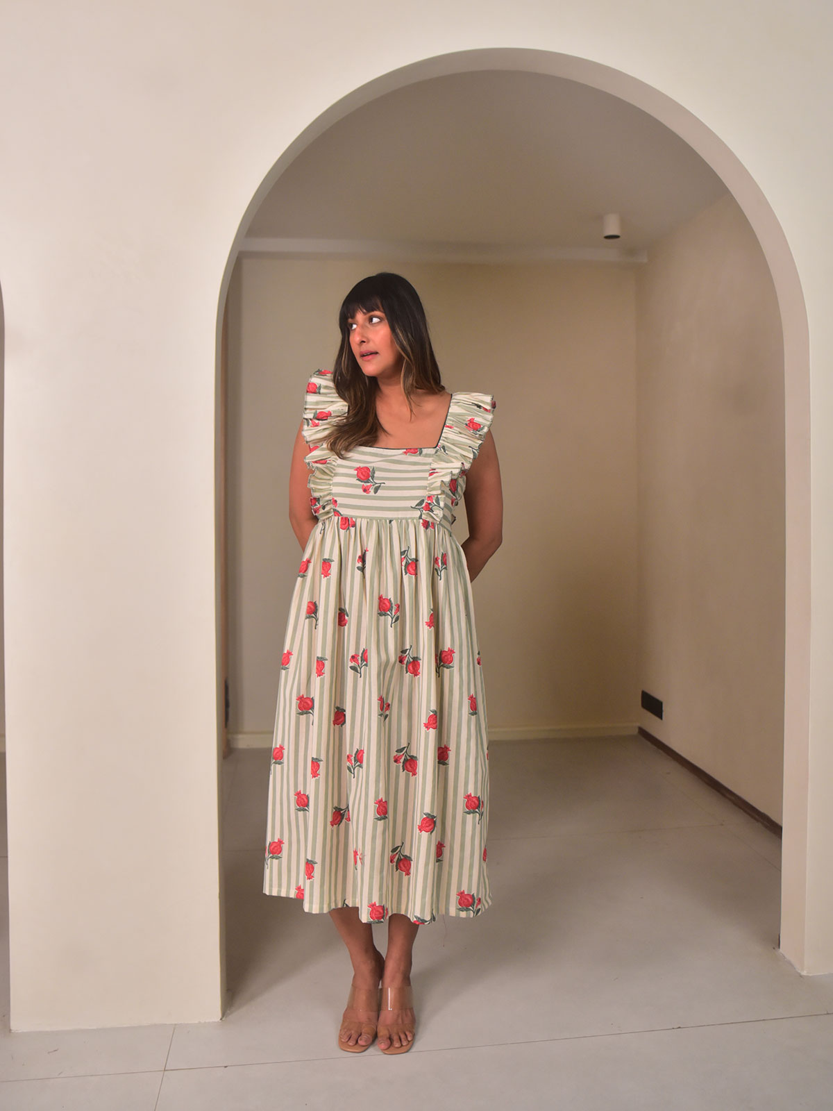 Anar Ruffled Dress
