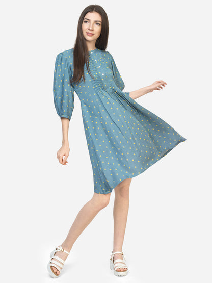 POLKA BROADTUCK DRESS