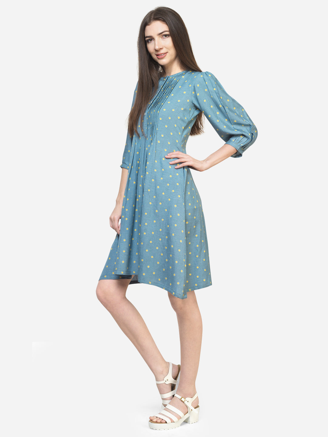 POLKA BROADTUCK DRESS