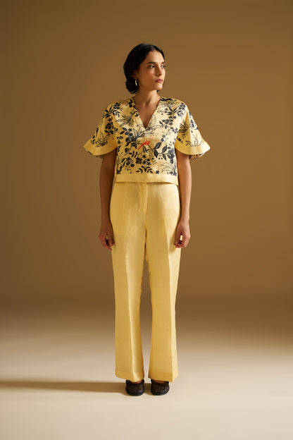 PRINTED CROP TOP WITH PANTS