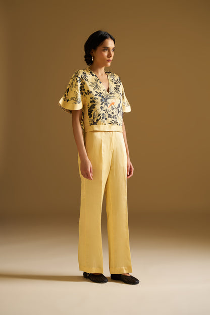 PRINTED CROP TOP WITH PANTS