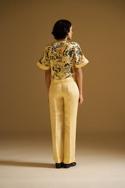 PRINTED CROP TOP WITH PANTS