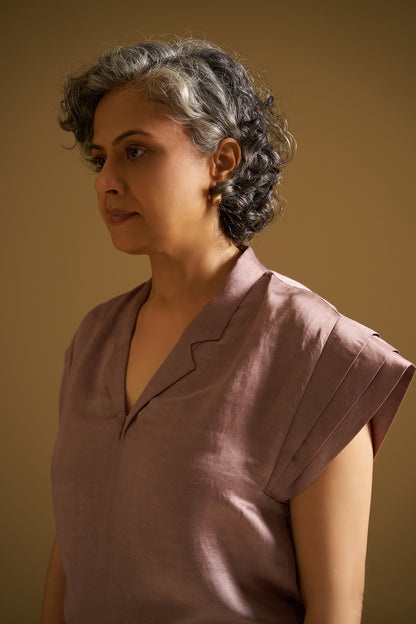 VINTAGE NUDE EMBROIDERED KURTA WITH PANTS