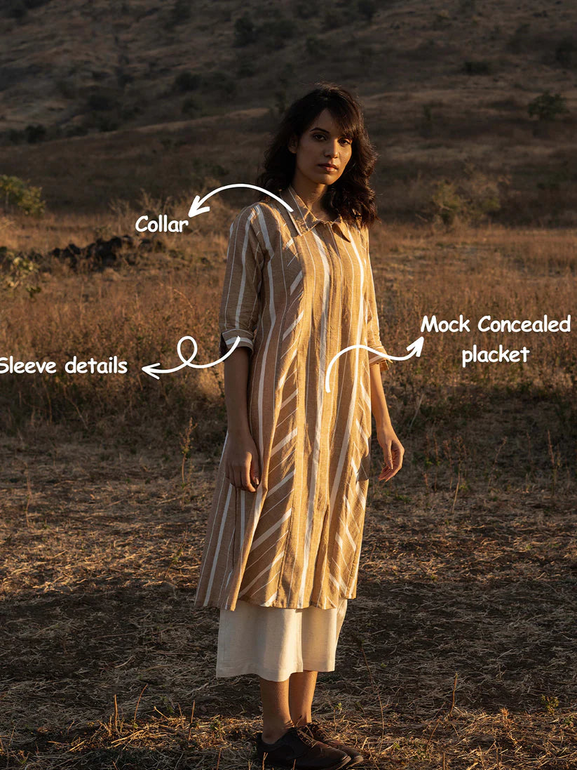 Dry Grass Kurta Set
