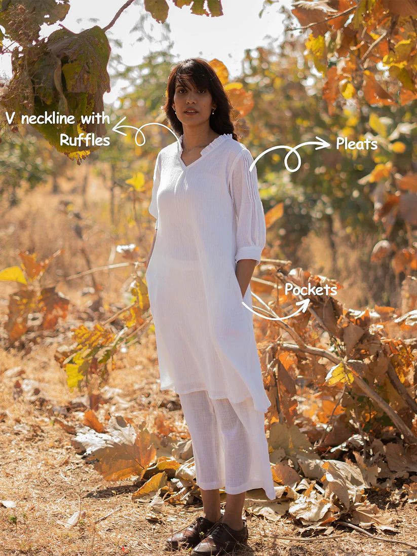 Lily White Kurta Set