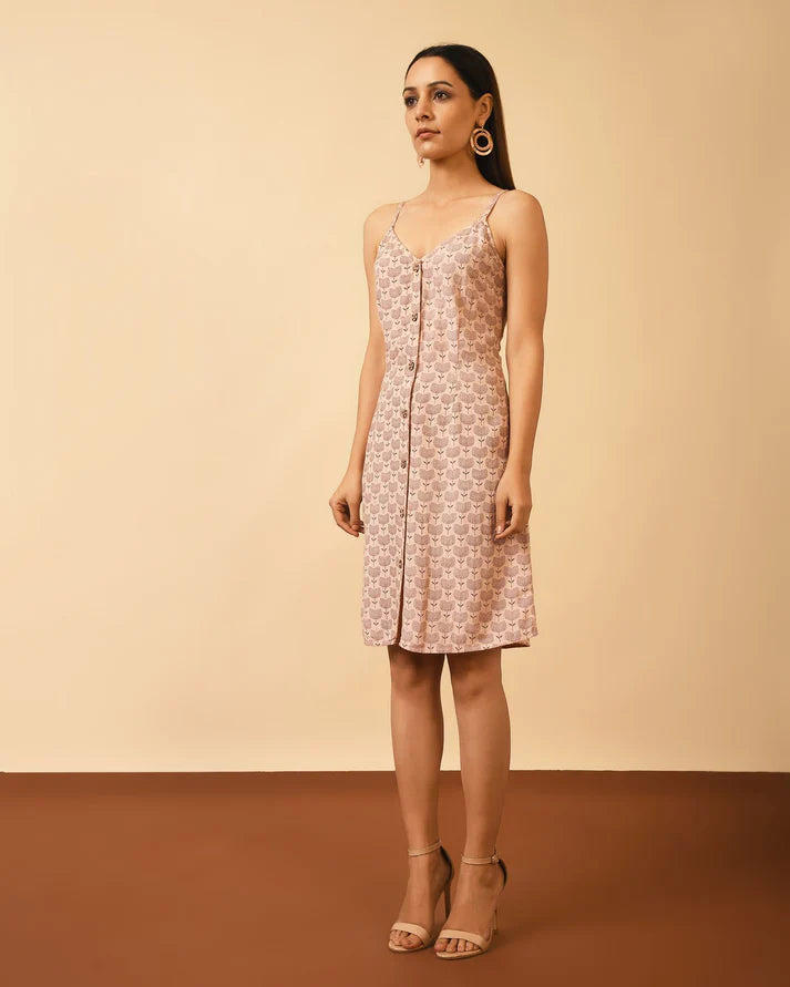 Hand Block Printed Linen Dress