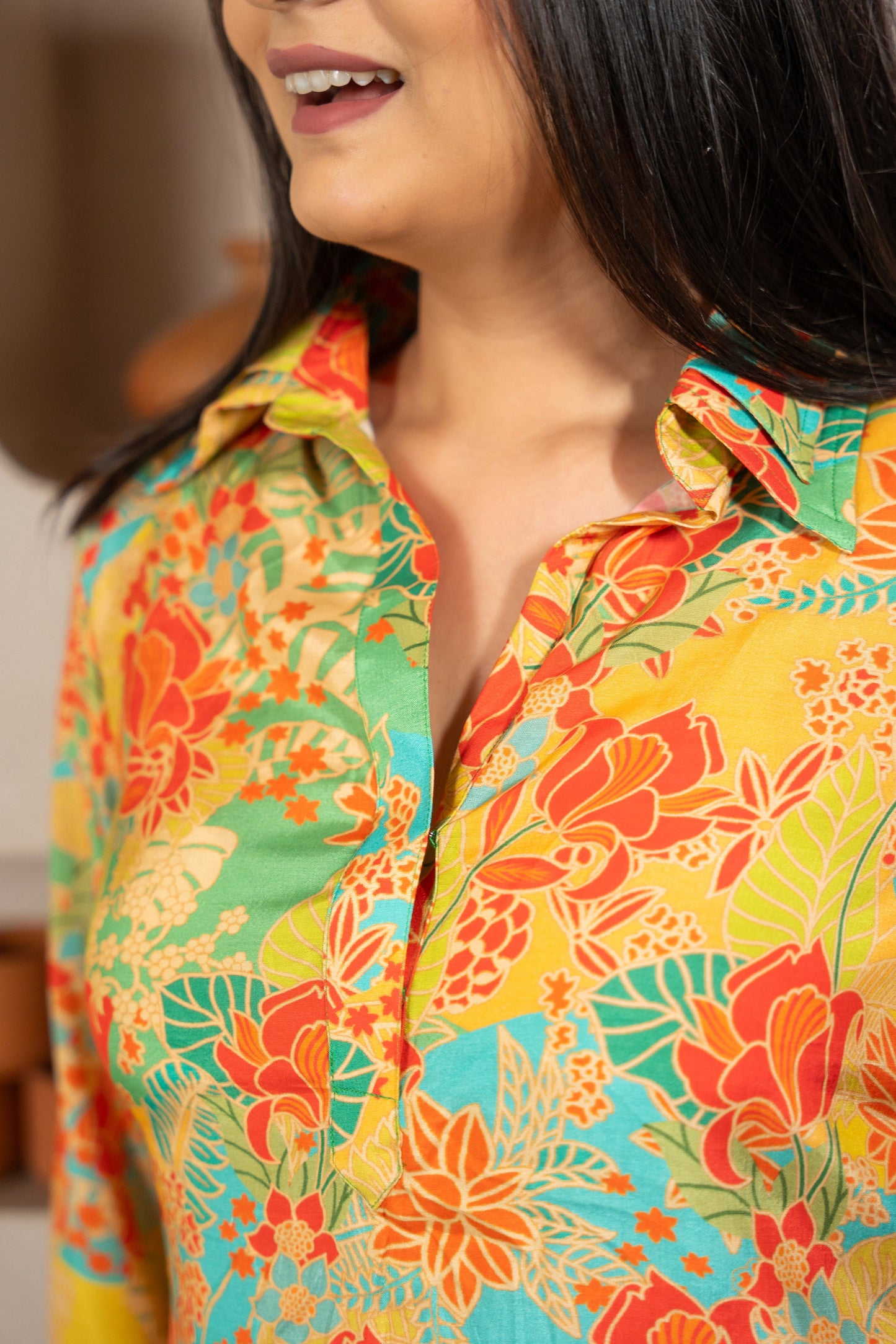 ANEESHA AGARWAL IN LEMONADE BREEZE MUSLIN CO-ORD SET