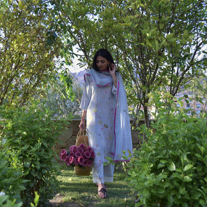 Sylvia Set With Cotton Dupatta