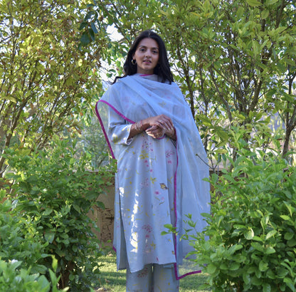 Sylvia Set With Cotton Dupatta