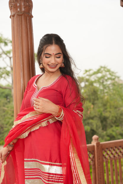 NAZAQAT SILK STRAIGHT SUIT SET