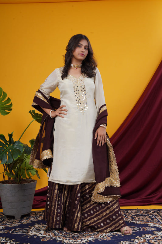 Ivory & Deep Brown Royal Fusion Set