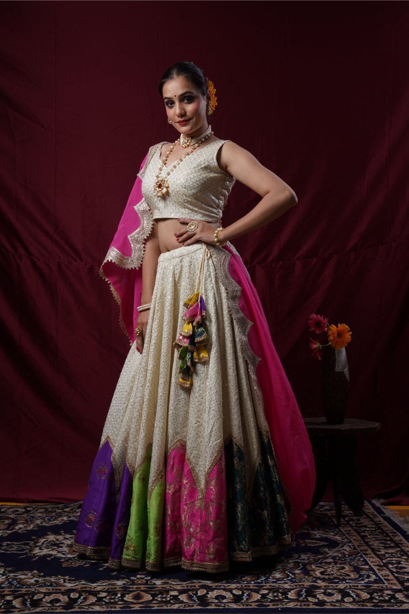 "Rangrez" – Multi color sequin lehenga choli