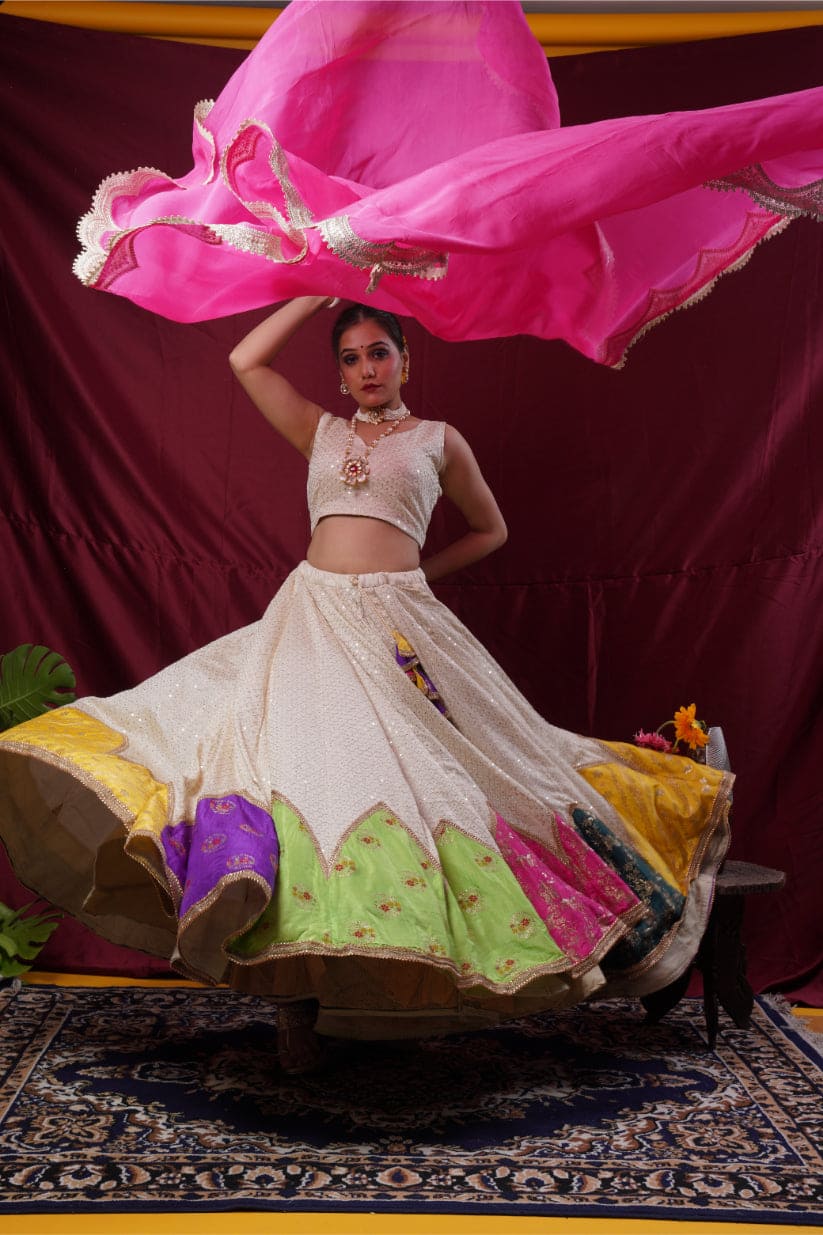 "Rangrez" – Multi color sequin lehenga choli