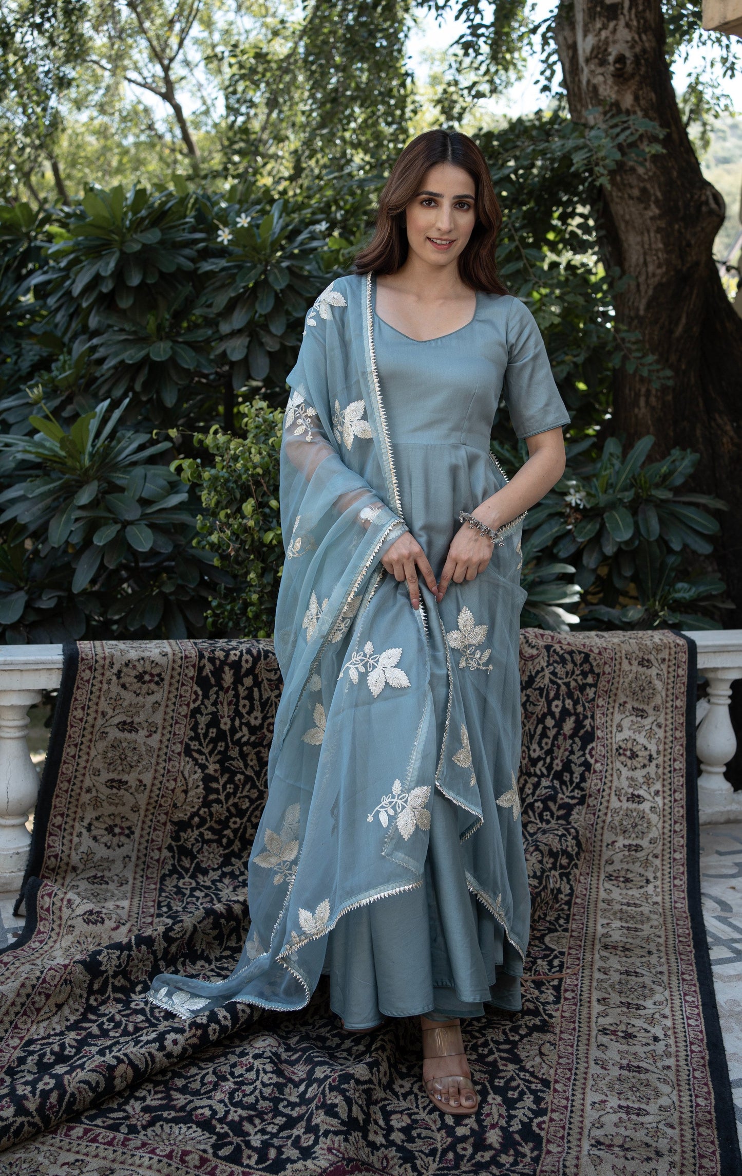 SKYBEACH COTTON GLAZE SUIT SET