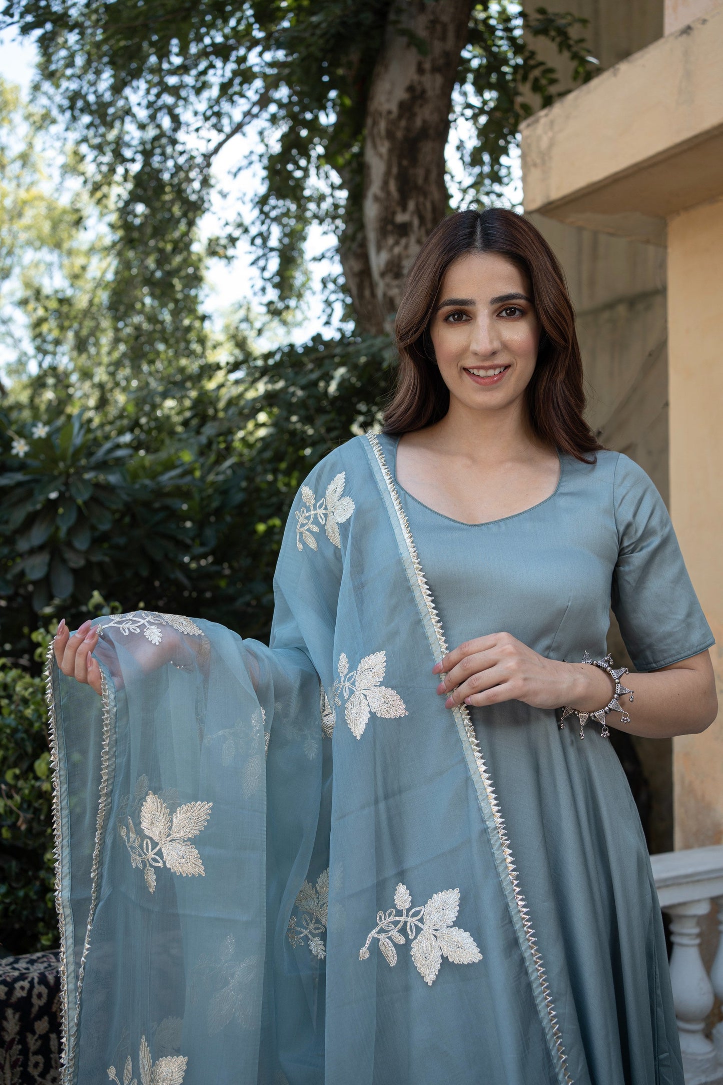 SKYBEACH COTTON GLAZE SUIT SET