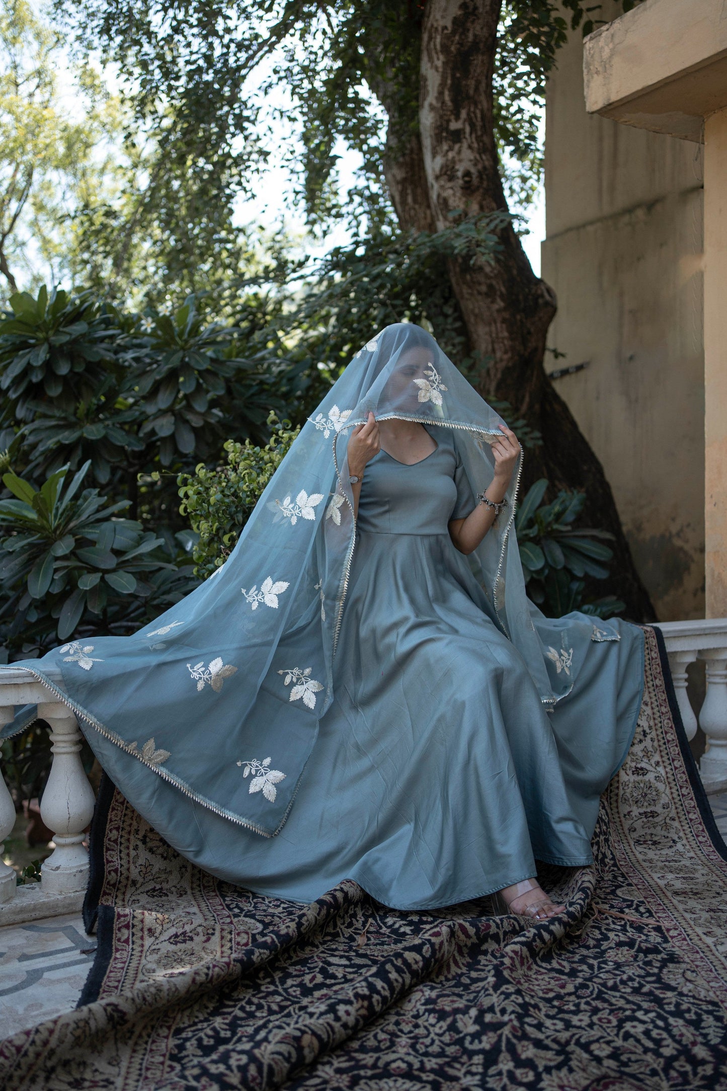 SKYBEACH COTTON GLAZE SUIT SET