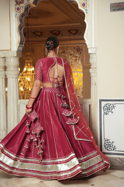 RAJWADA SILK LEHENGA SET