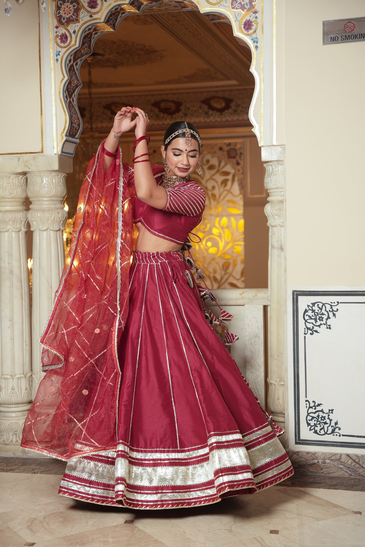 RAJWADA SILK LEHENGA SET