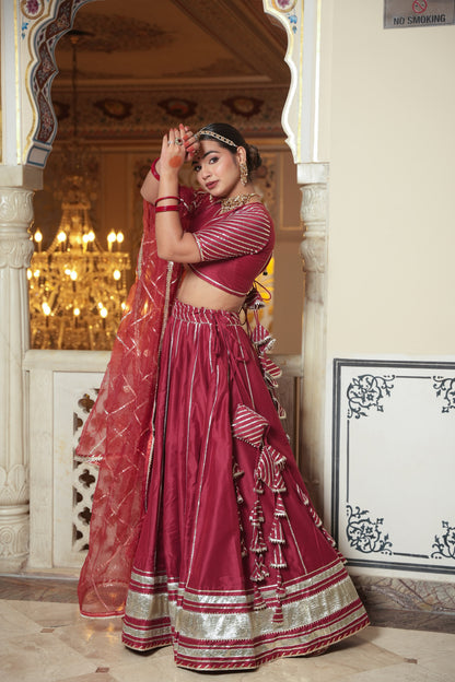 RAJWADA SILK LEHENGA SET