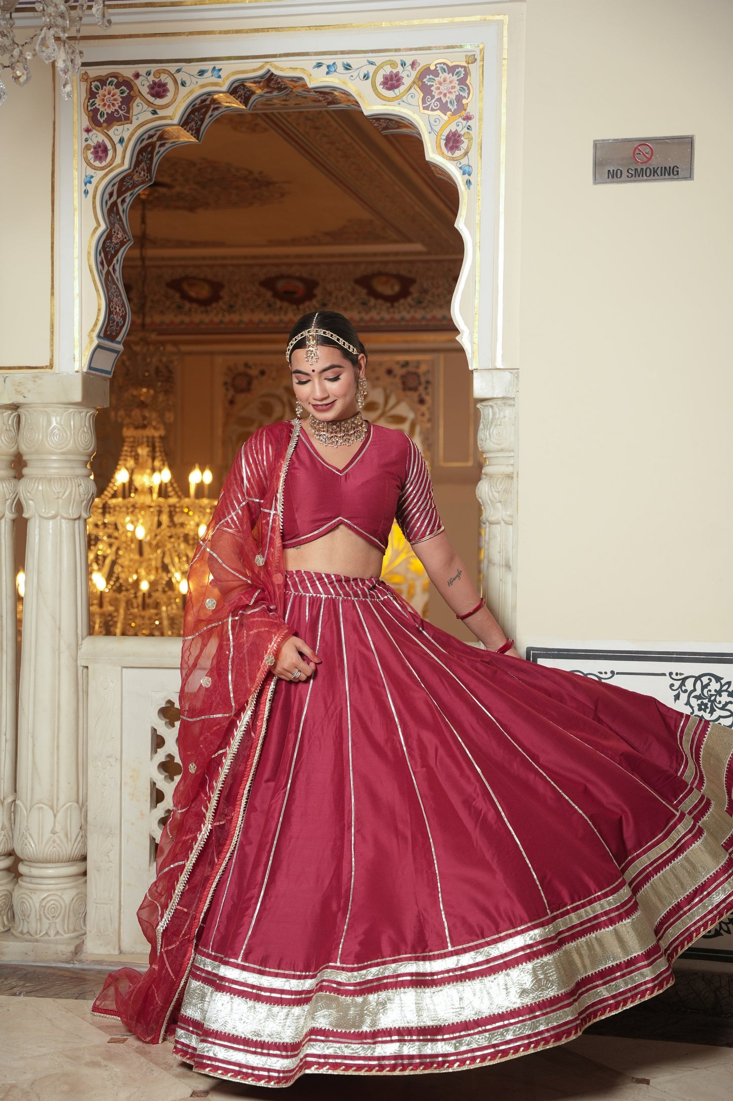 RAJWADA SILK LEHENGA SET