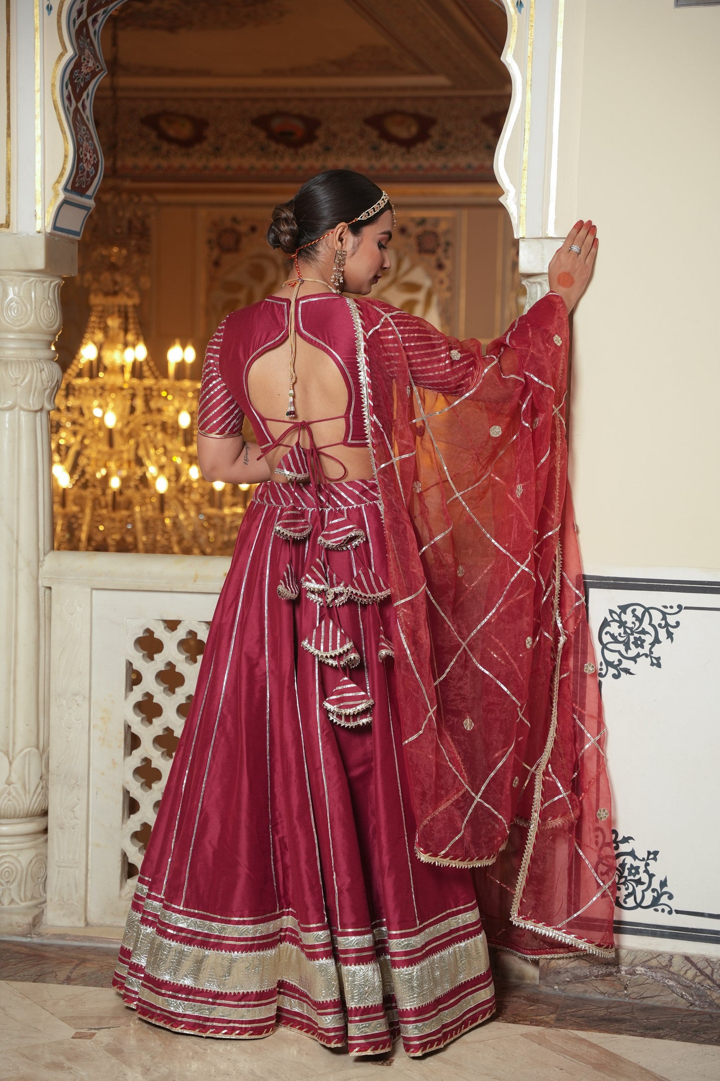RAJWADA SILK LEHENGA SET