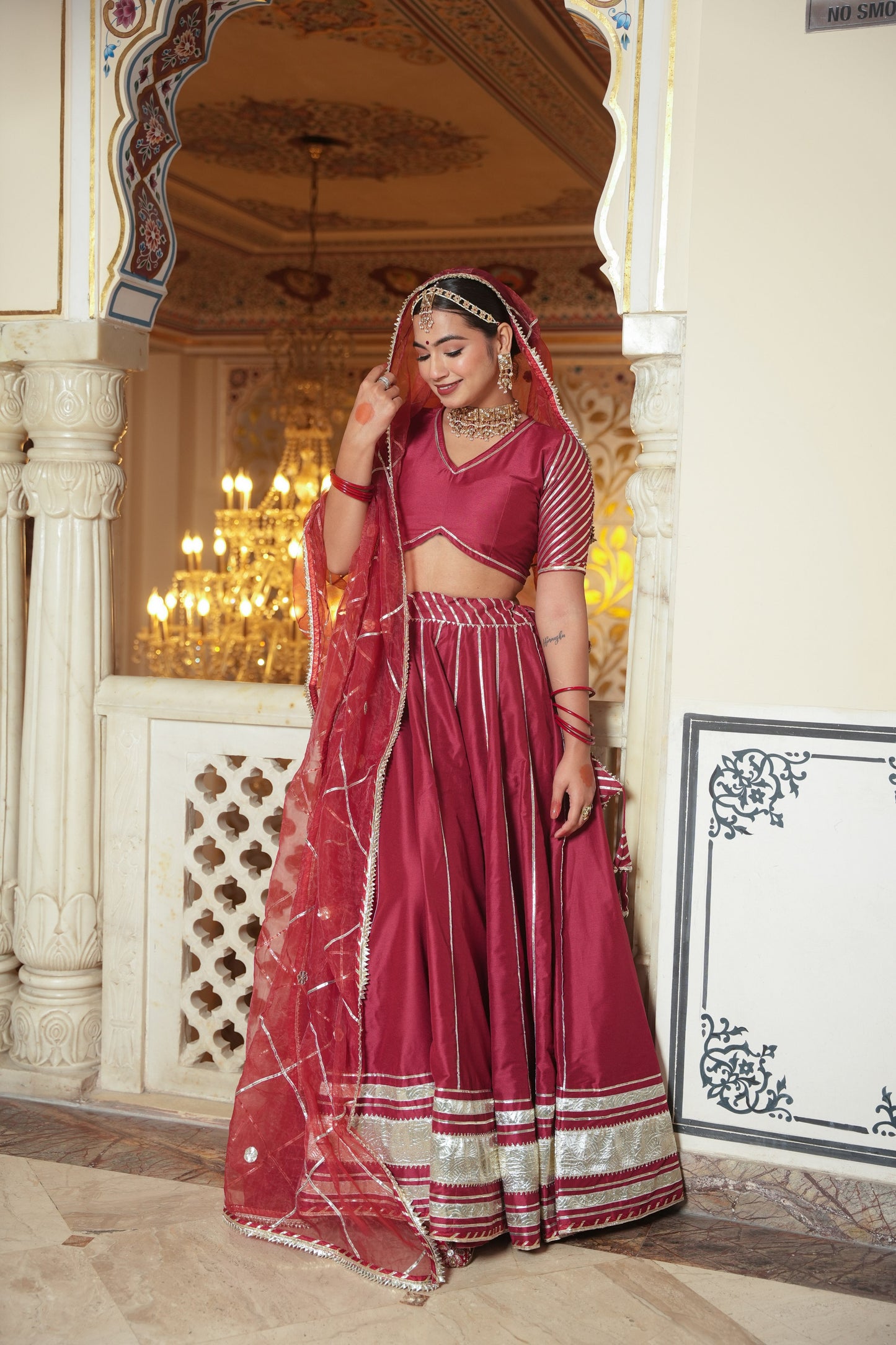 RAJWADA SILK LEHENGA SET
