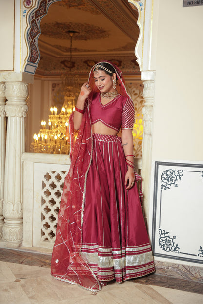 RAJWADA SILK LEHENGA SET