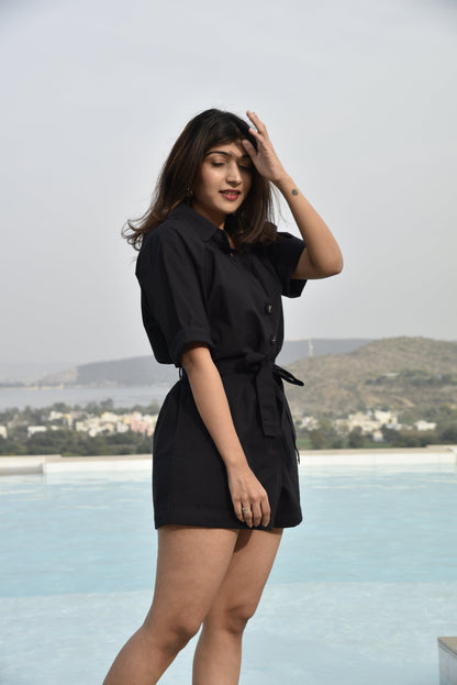 Gienah - Minimal and Chic Cotton Jumpsuit