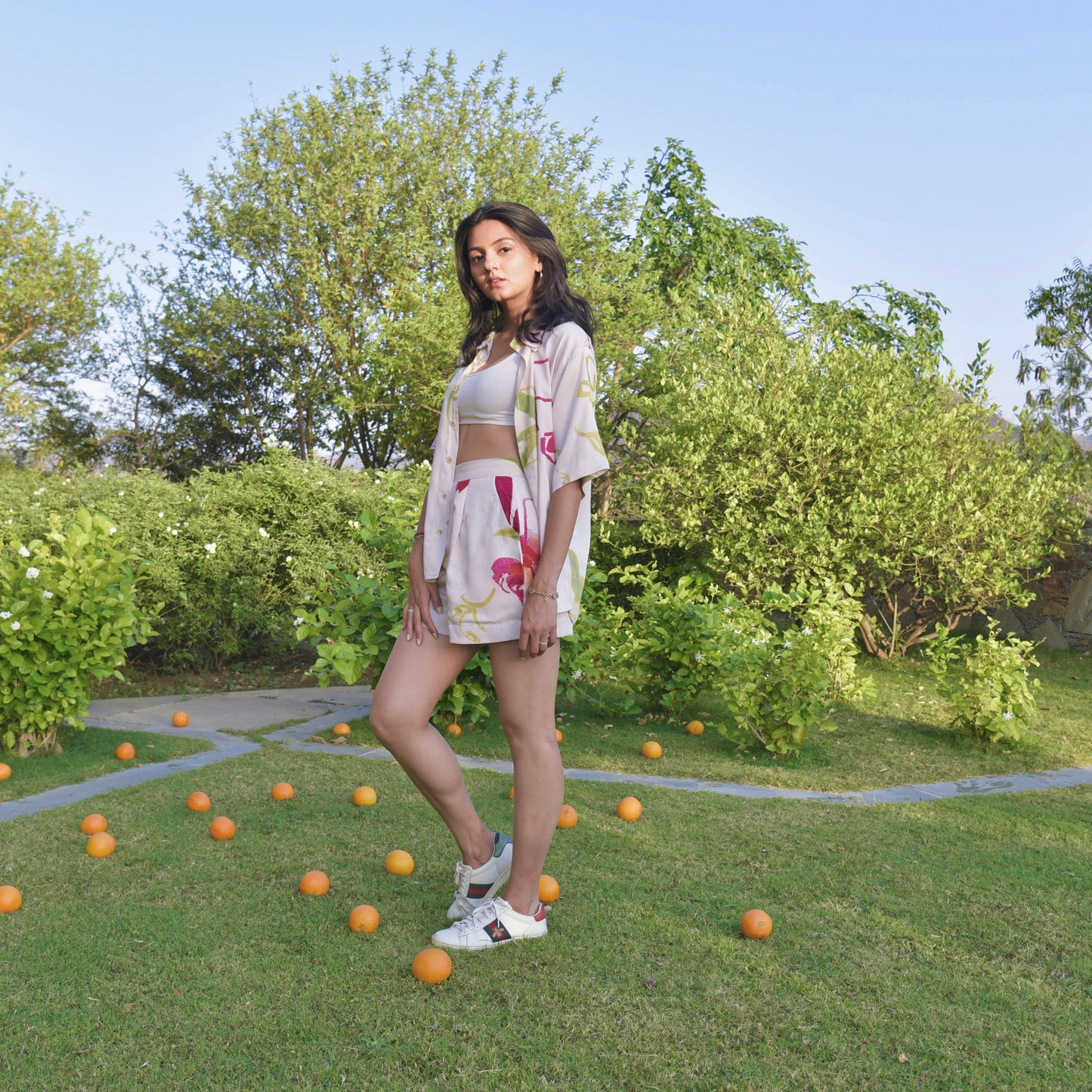 Juniper Set - Cream Floral Printed Co-Ord Set