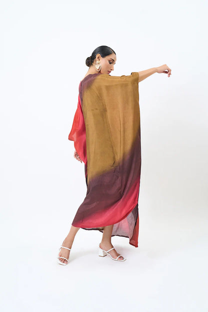 Red Rime kaftan dress